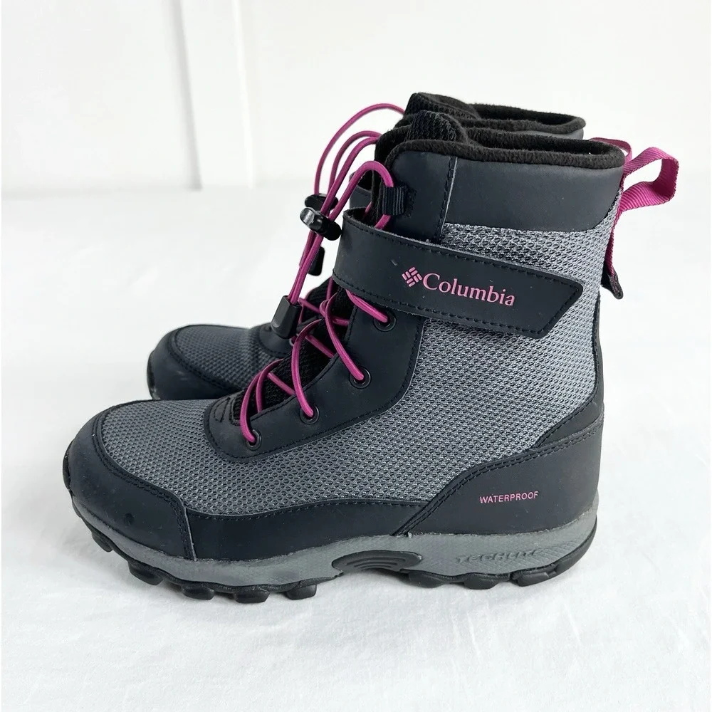 Columbia Hyper-Boreal Omni-Heat Youth 4 Waterproof Snow Boots Insulated Black